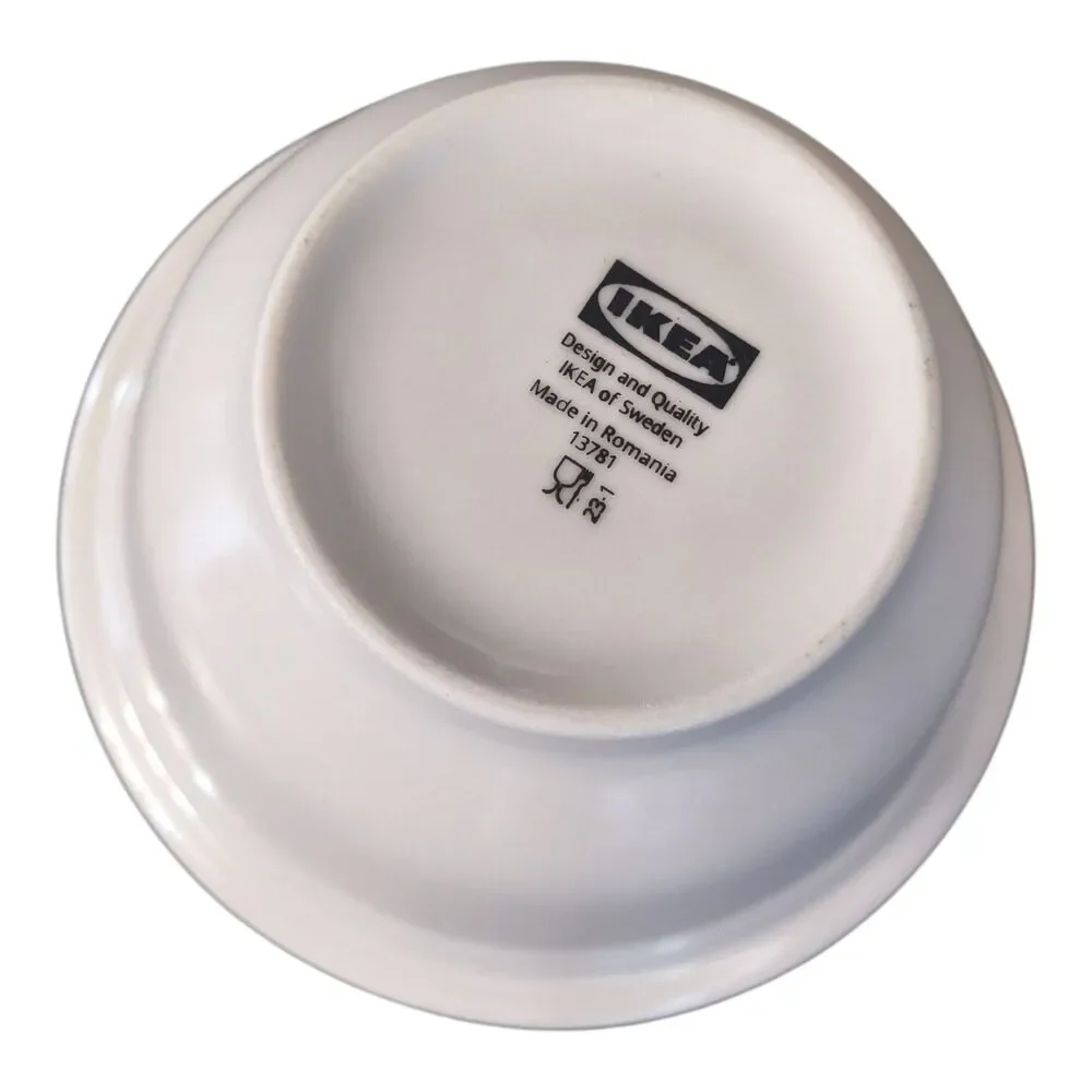 New Ikea Silversida Bowl Patterned/Blue 5 ½ 